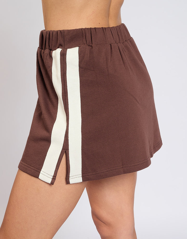 The Maya Mini Skirt / Chocolate – Luna Lane