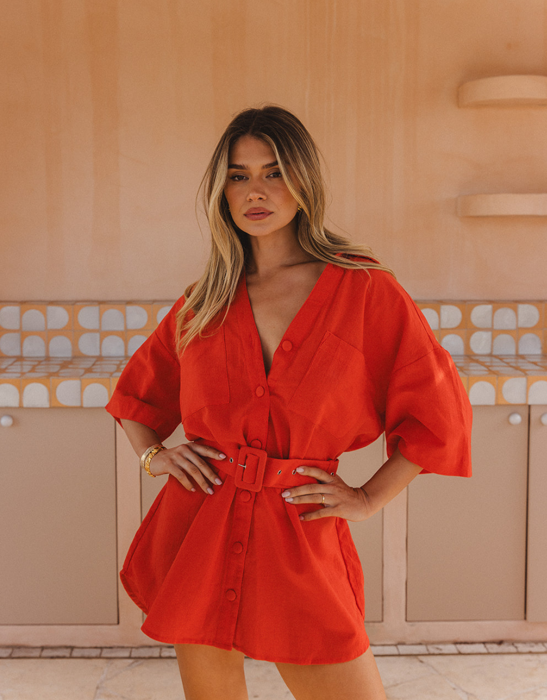 The Blake Dress / Red