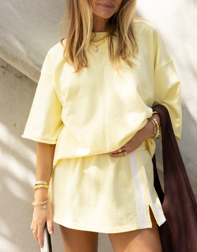 The Maya Mini Skirt / Lemon
