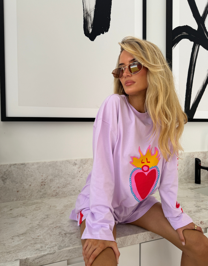 Hearts On Fire - LONG SLEEVE – Luna Lane
