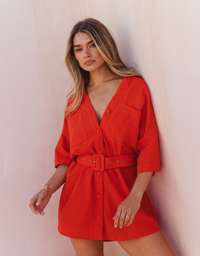 The Blake Dress / Red