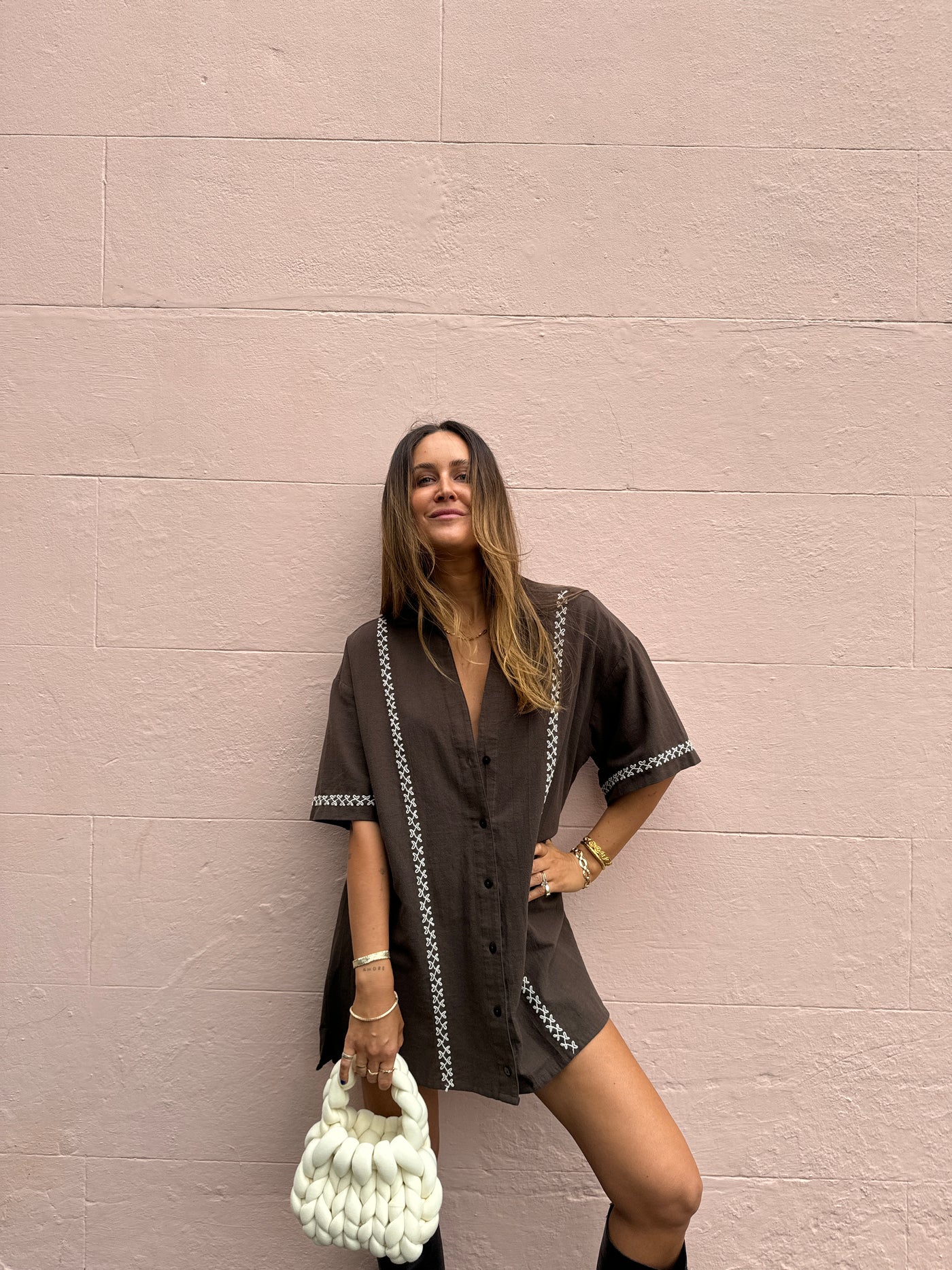 The Mimi Shirt Dress / Coco