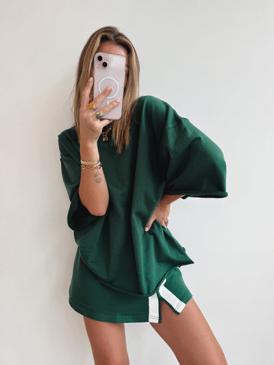 The Maya Mini Skirt / Forest Green