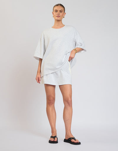 The Maya Mini Skirt / Grey Marle
