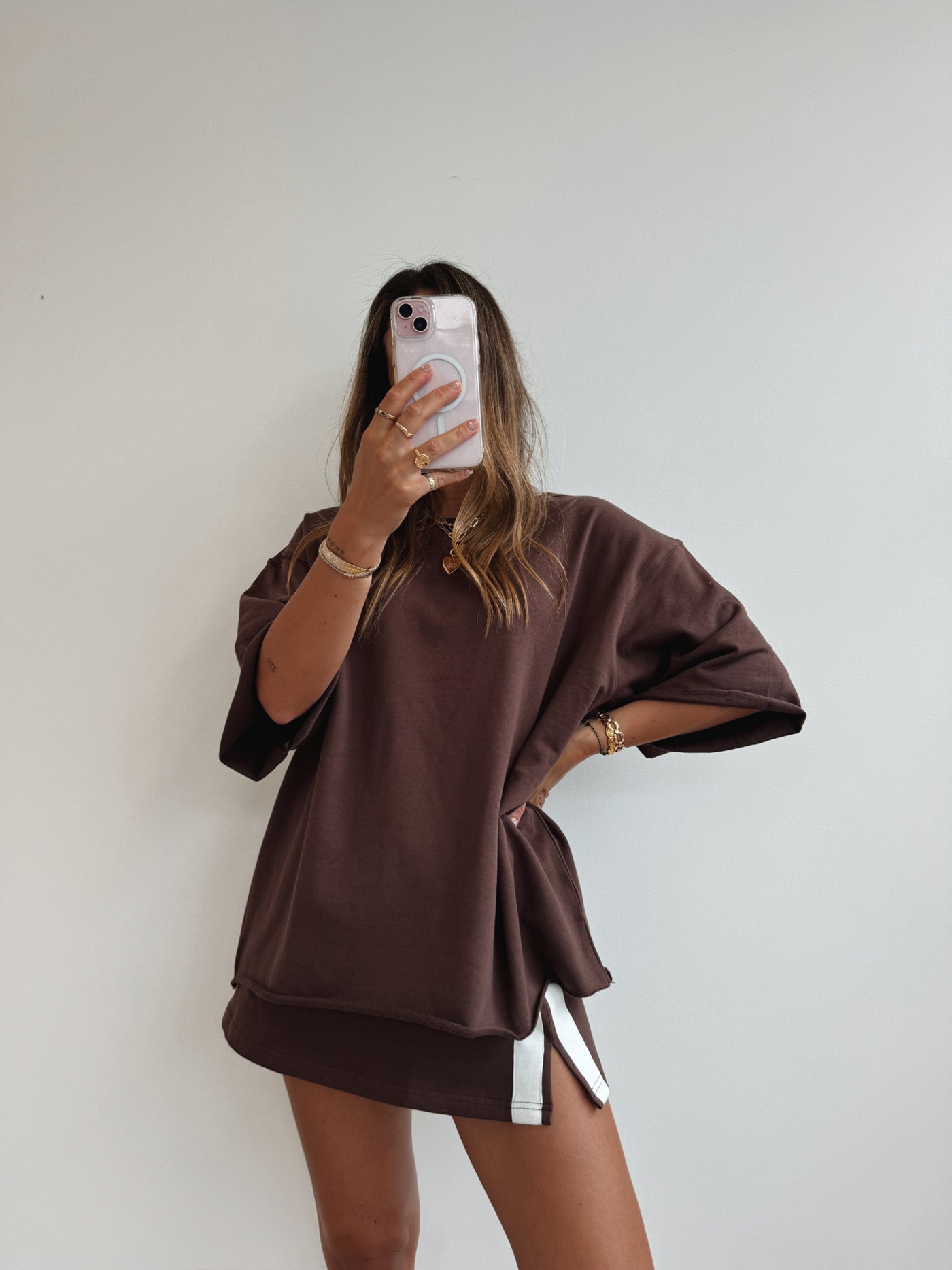 The Maya Mini Skirt / Chocolate