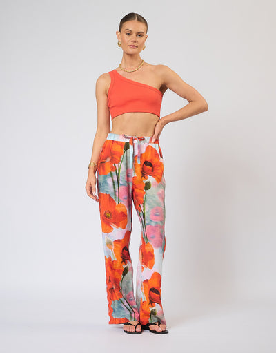 The Chloe Crop - Coral