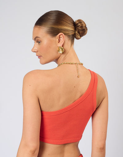 The Chloe Crop - Coral