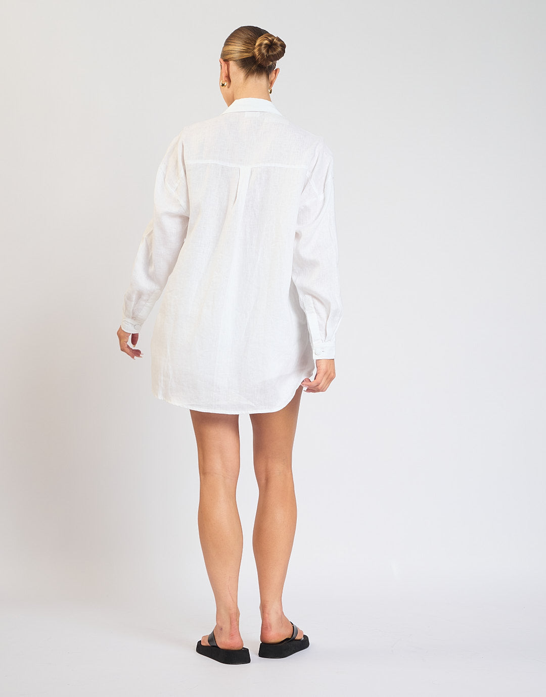 The Flo Shirt / Vanilla (100% Linen)