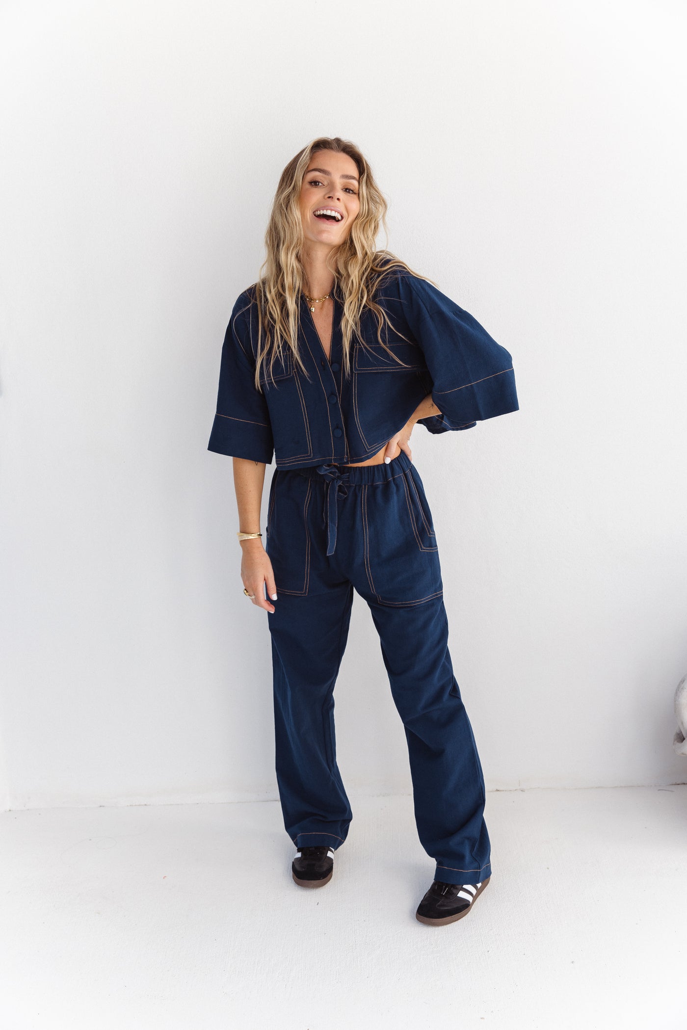 The Palma Pant / Midnight Blue - PRE ORDER