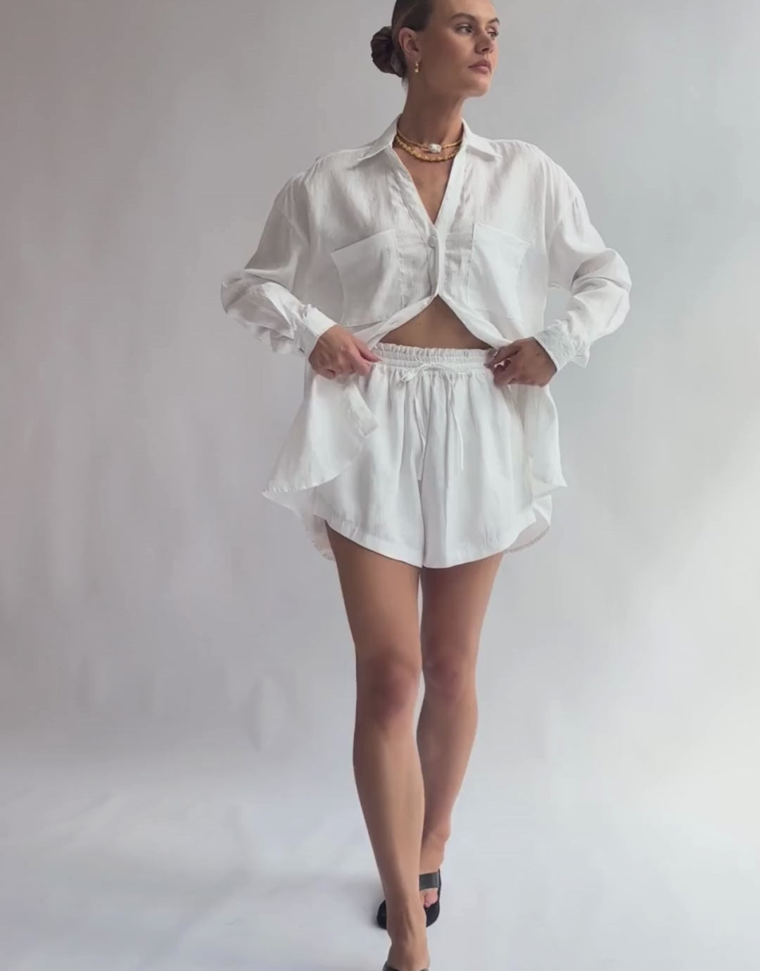 The Sal Short / Vanilla (100% Linen)