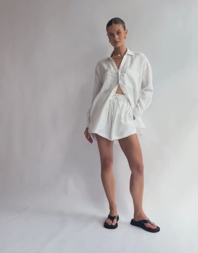 The Flo Shirt / Vanilla (100% Linen)