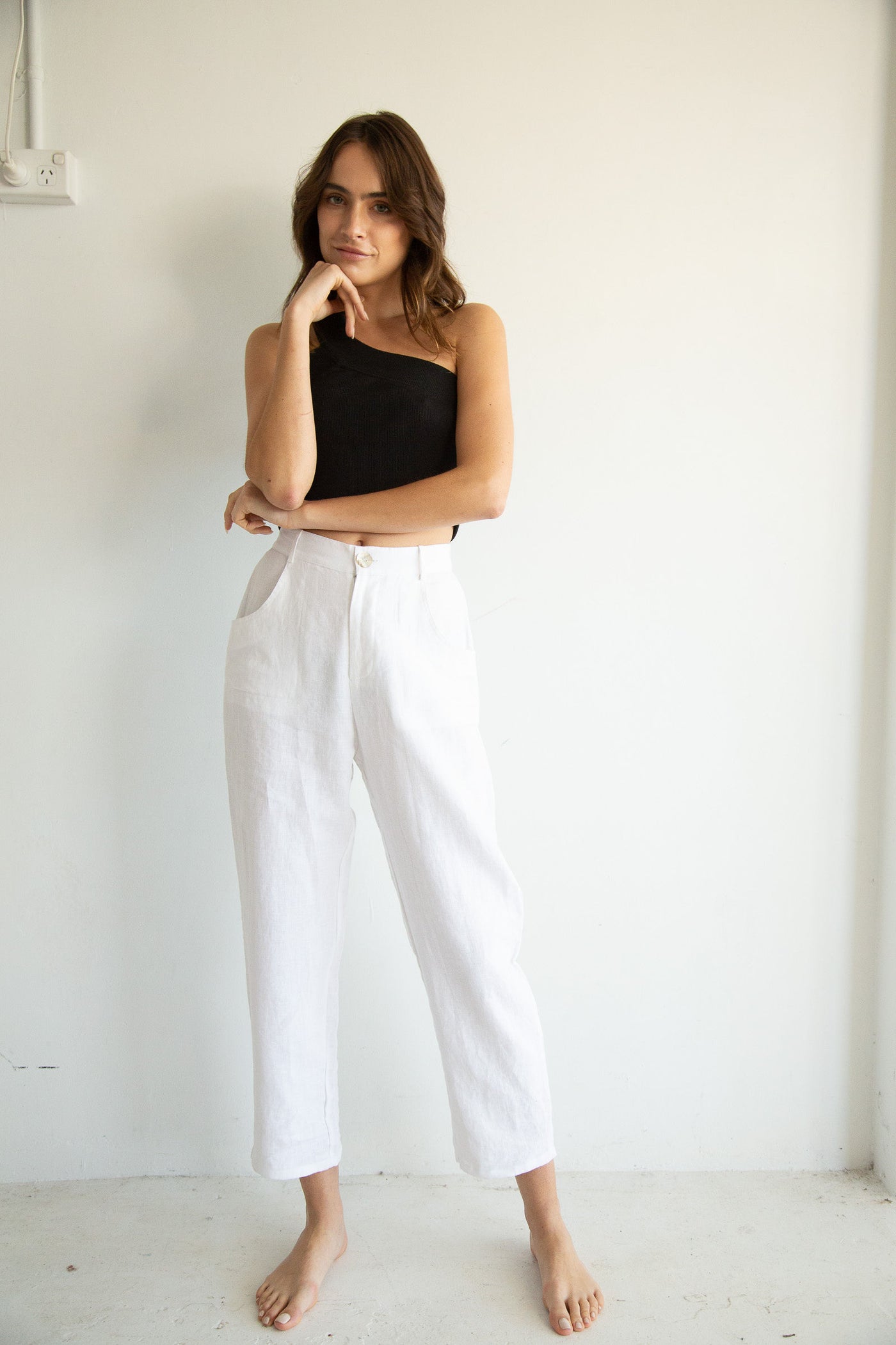 THE PIA PANT / VANILLA