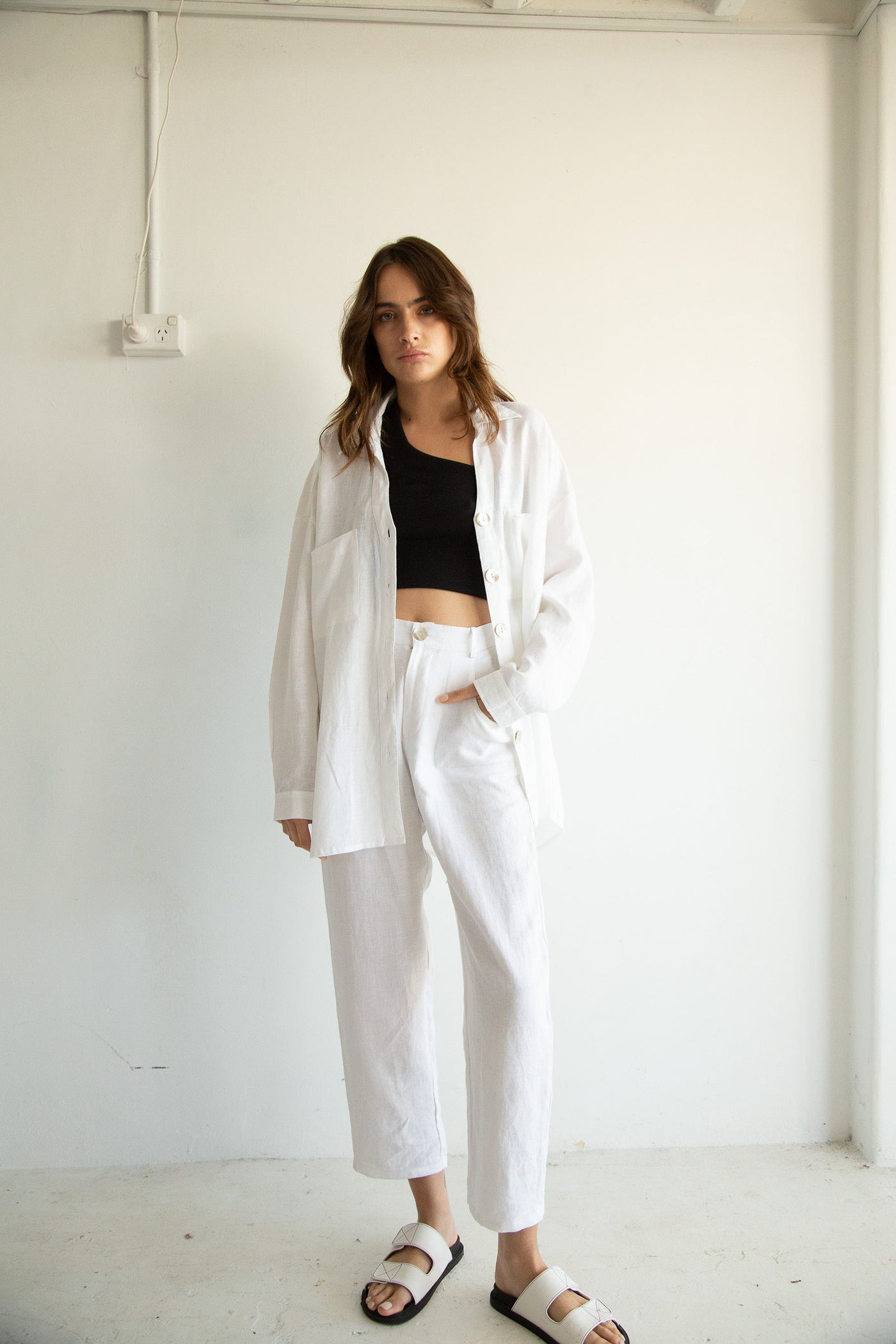 THE PIA PANT / VANILLA